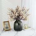 thumbnail image 3 of Babys Breath Silk Artificial Flowers Bulk With Vase 10pcs for Fall Decor Fake flower bouquet Home Kitchen Indoor Bouquet Floral Arrangement Table Centerpieces Decor(Beige Brown Vase), 3 of 5
