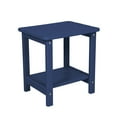 thumbnail image 3 of Llinc Store Folding Adirondack Chair with Side Table, Sillas Para Patio Exterior Set - Composite Outdoor Patio Chair with Wood Texture, (2 Chairs and 1 Table), 3 of 10
