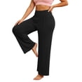 thumbnail image 2 of Diufon Womens Pajama Pants Plus Size Elastic Waist Soft Casual Pants Lightweight Homewear Bottoms Sleep Pants, 2 of 7