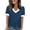 Navy, variant on Womens Tops Summer Outfits 2026 Short Sleeve Shirts with Bottons Casual V Neck Beach Vacation Clothes Travel Outfits For Women