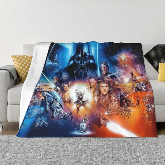 Star The Man-dalorian War Ultra-Soft Micro Fleece Blanket Cozy Blanket Thick Warm Plush Throw Blanket Sofa Cushion