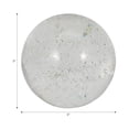 thumbnail image 3 of Decorative Crystal Orb Ball for Home Decor - Ornament Sculpture for Bathroom, Office Desk, and Living Room Decor - Accessory for Shelf Accent and Cofffe Table Display - 3", Clear & Frost, 3 of 12