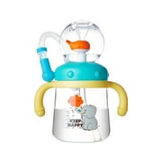 Mamazing Baby Straw Sippy Bottles with Whale Fountain Leak Proof Safe Baby Training Sippy Cup