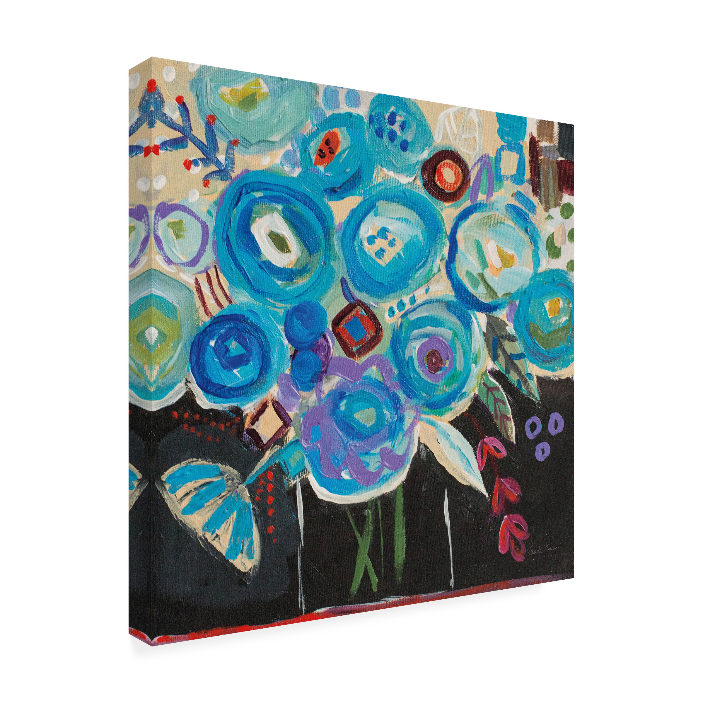 Trademark Fine Art 'Picasso Vibe' Canvas Art by Farida Zaman