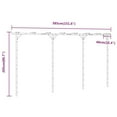 thumbnail image 2 of vidaXL Pergola Bamboo 385x40x205 cm, 2 of 4