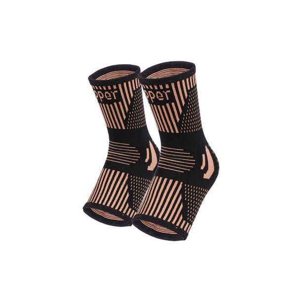 Sonducket Tobillera Brace Antideslizante Manga deportiva Calcetín Elástico Transpirable Compresión Protector Protector Unisex Fitness Ejercicio Soporte Accesorios de calzado Raya S Sonducket AP012717-05