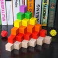 thumbnail image 5 of Bloque de construcción de color loto Bloque de construcción de cubo cuadrado pequeño de 1-2-3-8 cm Bloque de construcción de cubo de 2,5 cm de color de registro Bloque de madera, 5 of 5