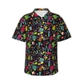 thumbnail image 2 of Picia Colorful Geometric Figures Gentle Cotton Regular Fit Short Sleeve Casual Hawaiian Shirt for Men-, 2 of 9