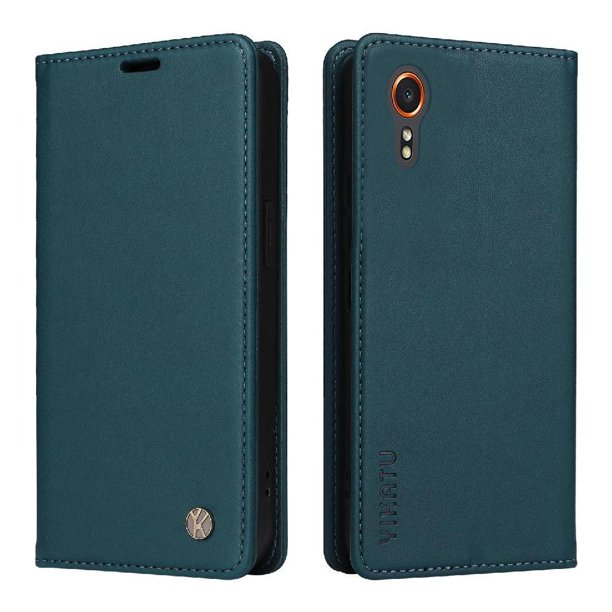 Funda para Samsung Galaxy XCover 7 5G Estuche de Cuero PU Tipo Cartera con Ranuras para Tarjetas y Cierre Magnético