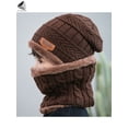 thumbnail image 6 of PULLIMORE Kids Beanie Hat Scarf Set Winter Warm Knit Fleece Lining Cap and Scarf for 5-15 Years Old Boys Girls (Red), 6 of 9