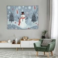 thumbnail image 2 of ONETECH  Bedroom Tapestry Xmas-Snowman-Kawaii Wall Decor Wall Hanging Tapestry For Dorm Living Room, 2 of 7