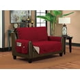thumbnail image 1 of Protecteur de Meubles Réversible Classique Matelassé Imperméable Design Diamant (Canapé, Bourgogne/sable), 1 of 2