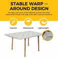thumbnail image 4 of Easter Bunny Table Cloths for 4 Foot Rectangle Tables, Carrots Cute Rabbit Pink Love Heart Grey Green Patio Waterproof Elastic Fitted Tablecloths, Washable Rectangular Table Cover for Camping, 4 of 8