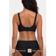thumbnail image 3 of Bra Vertvie para mujer, sin costuras, festoneado, color negro, 3 of 7