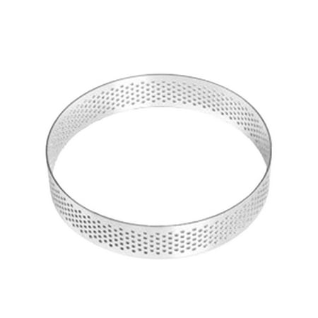 

wnpxqnt Circular Tart Stainless Steel Tartlet Mold Perforated Pie Fruit M0T1