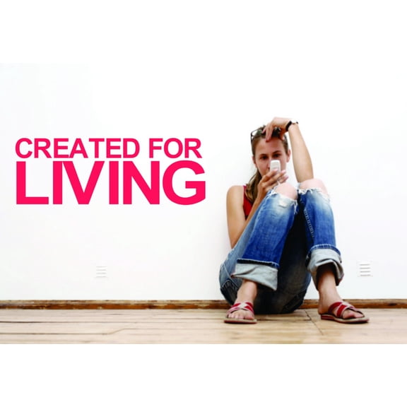 Wall Decal Created For Living Inspirational Motivation Inspiration Stimulus Motive Impulse Forgiveness Gift Decorating Ideas Sticker - Size: 8 Inches X 20 Inches