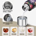 thumbnail image 3 of 20 Oz Pioneer Flower Coffee Tumbler Double Wall Insulated Stainless Steel Water Bottle | Metal Reusable Thermoses Flask with Cup Cap | Leak & Sweat Proof with Anti-Dust Lid, 3 of 7