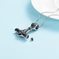thumbnail image 4 of Mjolnir Thors Hammer Urn Necklace for Ashes for Men Celtic Nordic Viking Cremation Jewelry for Women Keepsake Memorial Ashes Pendant, 4 of 5