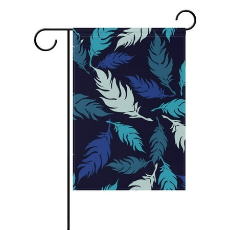 Decorative Feather Flags POPCreation Decorative Feathers Pattern Polyester Garden Flag Outdoor Flag Home Party Garden Decor 28x40 inches ()
