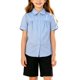 thumbnail image 1 of Odeerbi Camisa de Vestido de Algodón de Manga Corta Peter Pan Collar Camisas de Uniforme Escolar, 1 of 5