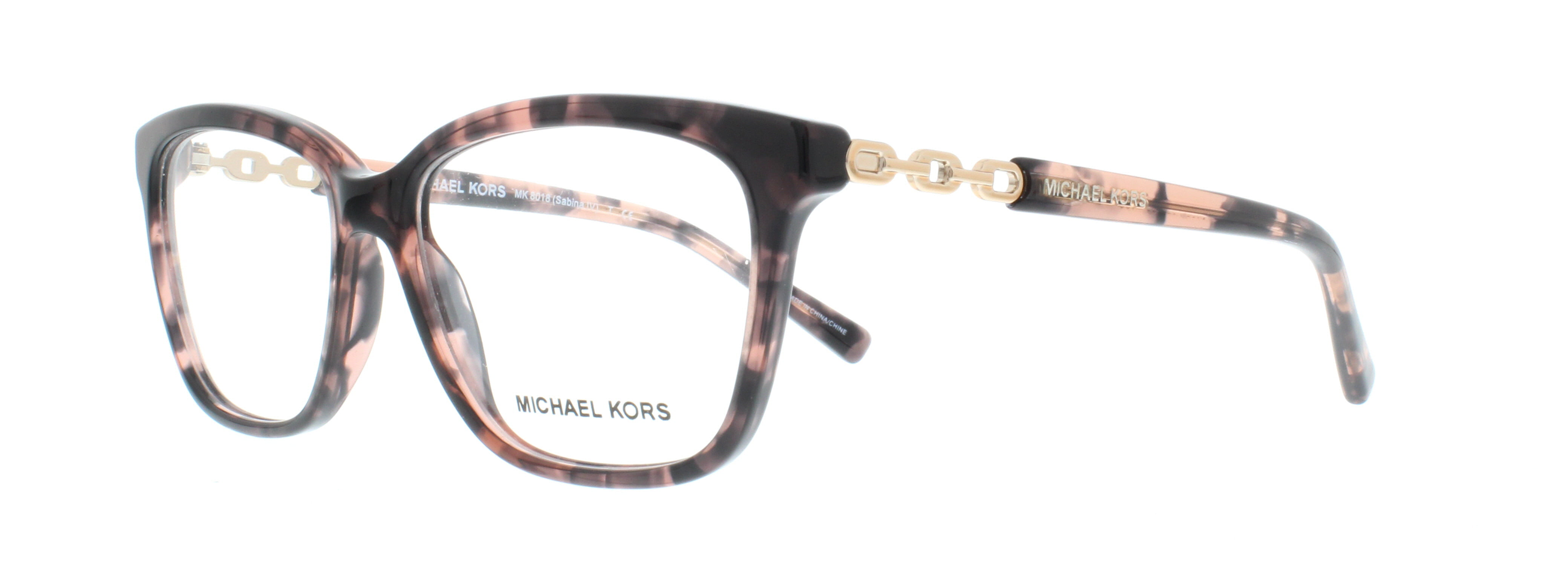 MICHAEL KORS Eyeglasses MK 8018 3108 Pink Tortoise/Rose Gold 52MM ...