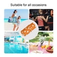 thumbnail image 5 of 2 Pack Wet Dry Bags,Warm Orange Cream Dots Waterproof Reusable Dual Zipper Bags for Swimwear, Gym Clothes, Toiletries, Baby Diapers, 5 of 8