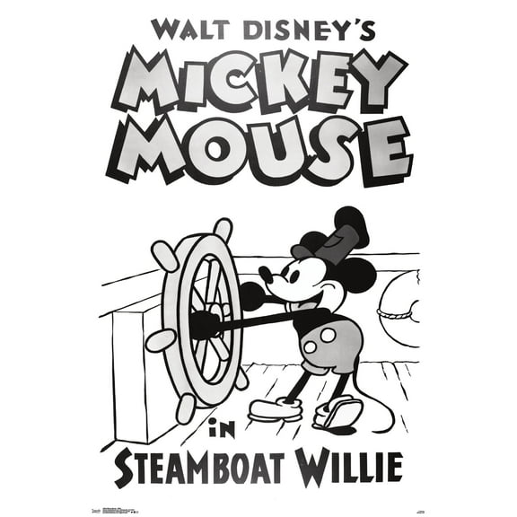 Disney Mickey Mouse - Steamboat Willie Wall Poster, 22.375" x 34"