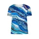 thumbnail image 3 of Tops de Ajuste Suelto para las Mujeres Impreso Manga Corta Suéter Camiseta Cuello Redondo Blusa Casual, Top de Moda para el Uso Diario Y las Salidas, 3 of 6