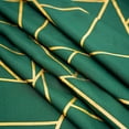thumbnail image 4 of Balsa Circle 120" Hunter Green Gold Metallic Geometric Design Polyester Round Tablecloth, 4 of 8