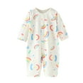 thumbnail image 2 of Wancir Organic Cotton Soft Baby Romper Jumpsuits for Boys and Girls Unisex, Long Sleeve, 0-24 Months, 2 of 3