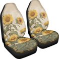 thumbnail image 3 of POLERO Sunflower Field Art Waterproof Vehicle Seat Covers for Automotive, Polyester Practical Auto Interior Decorative Protector Van, 3 of 13