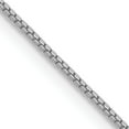 thumbnail image 1 of 14K White Gold Wg .7mm Box With Lobster Clasp Chain (26 X 0.7) Made In South Africa wlb050l-26, 1 of 5