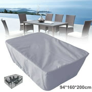 Gray Garden Patio Table Chair Set Cover Waterproof Outdoor Furniture Shelter Protection 79'x63''x37''