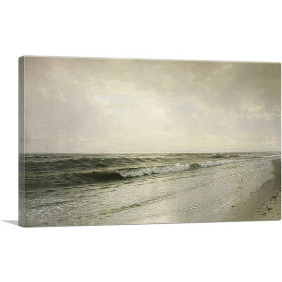 ARTCANVAS Quiet Seascape 1883 Canvas Art Print by William Trost Richards - Size: 60" x 40" (0.75" Deep) (3-Piece)