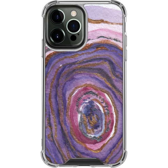 Skinit Geode Lilac Watercolor Geode iPhone 14 Pro Max Clear Case