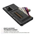 thumbnail image 2 of Dteck Case for Samsung Galaxy Note 20 Ultra/Note20 Ultra 5G 6.9-inch ,Shockproof Rubber Card Holder Leather Wallet Back Phone Kickstand Cover,Black, 2 of 6