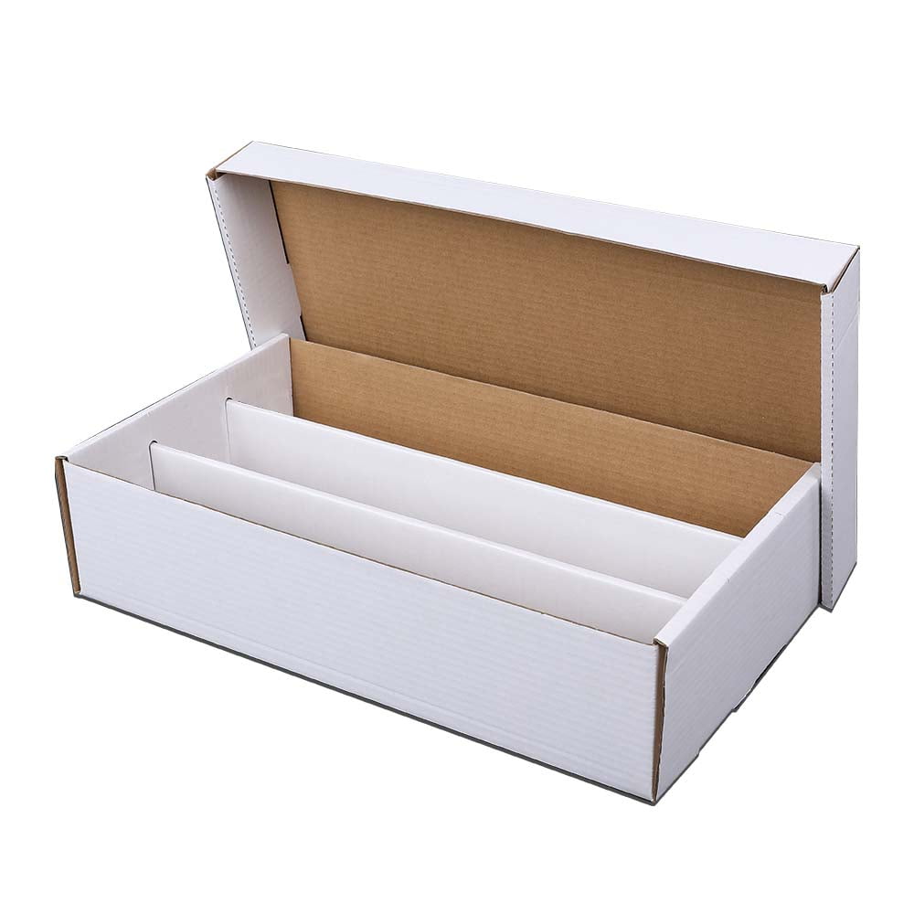 CROSSDESIGN Card Storage Box 3000 Count Corrugated Cardboard Baseball Trading Card Coin Slabs