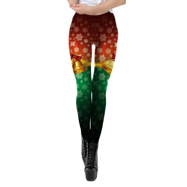 Women's Christmas Leggings Funny Printed Party Holiday Leggings Stretchy Ankle Length Skinny Tights Yoga Pants Women's Christmas Leggings Funny Printed Party Holiday Leggings Stretchy Ankle Length Skinny Tights Yoga Pants