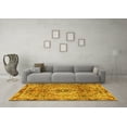thumbnail image 3 of Ahgly Company Machine Washable Indoor Rectangle Persian Yellow Traditional Area Rugs, 2' x 5', 3 of 4