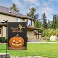 thumbnail image 2 of Garden Flags 12x18 Inch Halloween Garden Flag Outdoor Fall Decorations Vertical Double-Sided Witch Pumpkin Moon Banner Yard Sign for Porch Lawn Home Party Garden Decor, 2 of 5