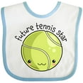 thumbnail image 3 of Inktastic Future Tennis Star- Cute Tennis Ball Boys or Girls Baby Bib, 3 of 4