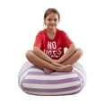 thumbnail image 6 of Loungie Lavender Bean Bag Covers - Microfiber | Storage | Stuffed Animal 32"x32", 6 of 8
