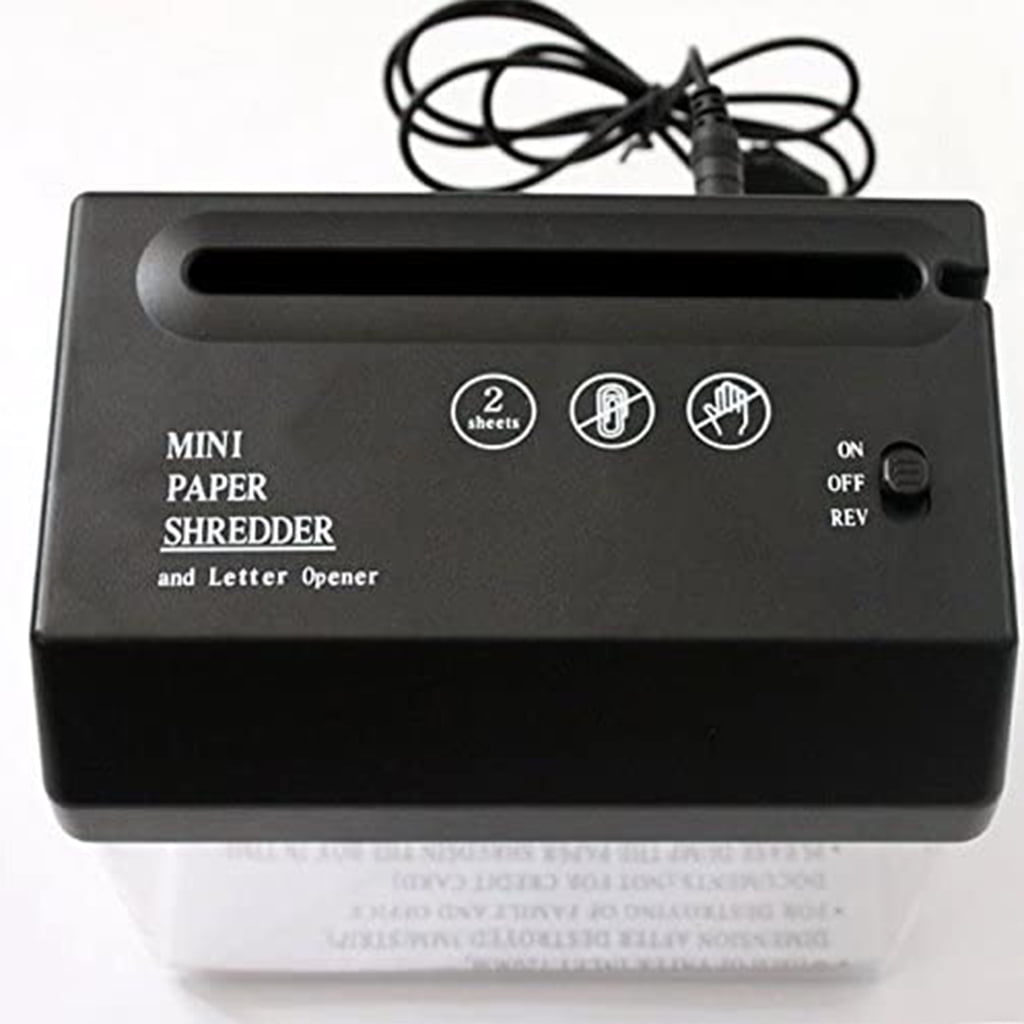USB Electric Dual-Use Mini Paper Shredder Small A6 Bill Letter Document Invoice