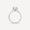 thumbnail image 3 of Silvago Jewel 1.10 Ct Round Cut White Diamond Solitaire Ring for Her - 14K White Gold Plated Wedding Anniversary Ring - Solitaire with Accents Wedding Engagement Ring for Her - Birthday Gift for Her, 3 of 7