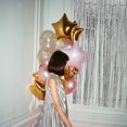 thumbnail image 1 of UPGRATOR 4Pcs Tinsel Foil Fringe Curtains Backdrop Wedding Decorations Silver 250X100CM Rectangular Shape, 1 of 5