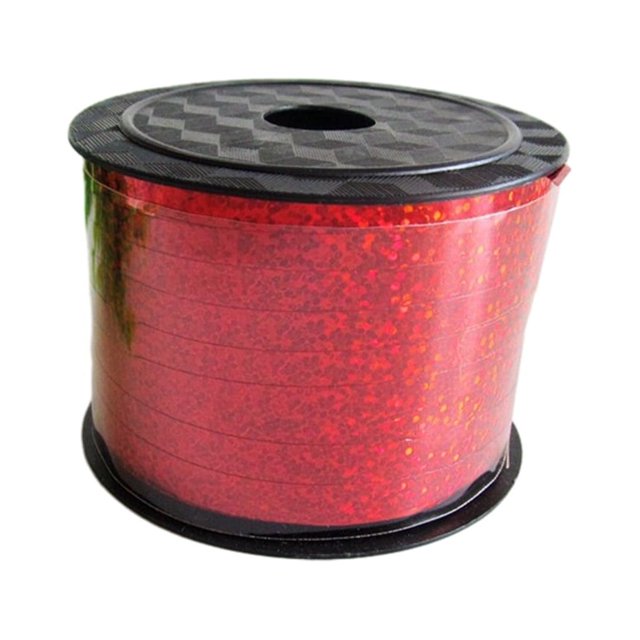 Billuyoard Cinta roja fácil de usar para envolver regalos y suministros para manualidades DIY Cadena de globos de arcoíris rizado colorido rojo Type3 NO3