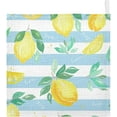 thumbnail image 2 of GZHJMY Washcloths Set Bathroom Kitchen Wash Cloths Face Towels Wipes Stripes Watercolor Painting Lemon Decorative 12x12 Inch 5 Pack, 2 of 7