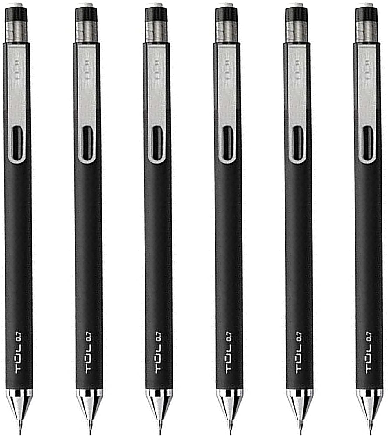 TUL Pencil Value Pack, 0.7mm Tul Mechanical Pencils 6 Pack , TUL Eraser Refill 1 Pack 3 10 Piece Set