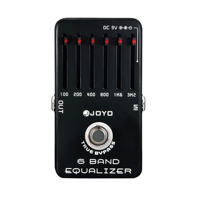 Pedal de Efectos de Ecualizador de Guitarra Joyo JF-11 6 Bandas Negro