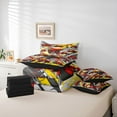 thumbnail image 6 of Homewish Kids Boys Red Truck 7 Pieces Bedding Comforter Set,Cartoon Car Theme Full Bedding Set Lightweight,Graffiti Splash Fitted Sheet Flat Sheet,Lightweight Room Decor,Reversible, 6 of 8